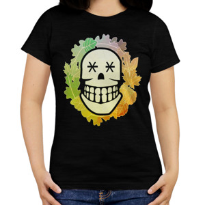 Kaos Tengkorak Daun