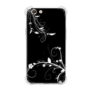 Casing HP softcase black white flower
