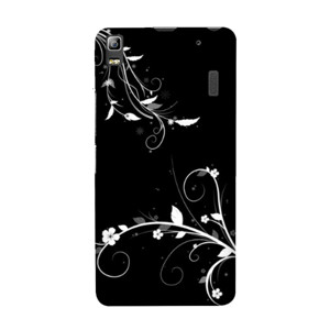 softcase black white flower Casing HP