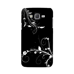 softcase black white flower Casing HP