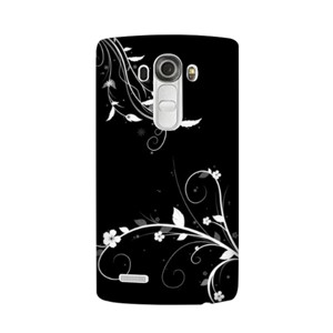 softcase black white flower Casing HP