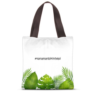 Tas Tote Fullprint monstera totebag 07