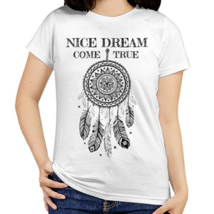 Kaos  NICE DREAM COME TRUE versi warna cerah 