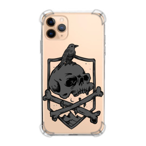 Casing HP tengkorak dan burung
