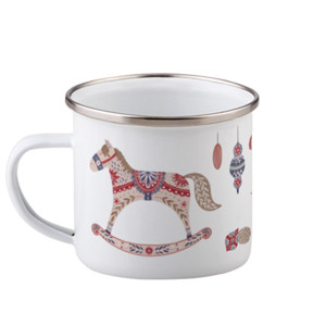 Mug Enamel Rocking Horses
