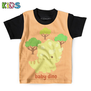Kaos Anak Full-Print Baby Dino