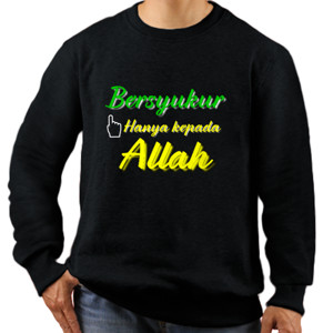 Jaket Sweater Bersyukur kepada allah