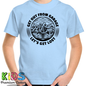 Kaos Vespa Get Out From Garage