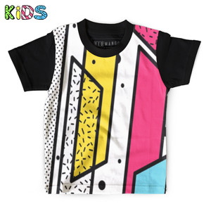 Kaos Anak Full-Print Neo memphis background 17