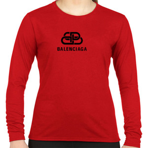 Kaos red balenciaga t shirt2
