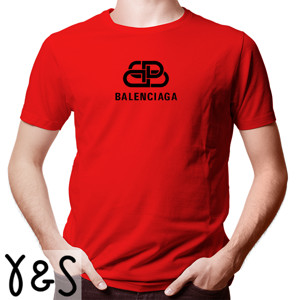 Kaos red balenciaga t shirt2