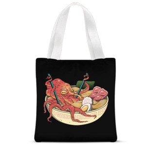 Tas Tote Fullprint Japanese Art - Tako Ramen bag