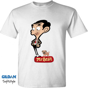 Kaos Mr. Bean Cartoon - White