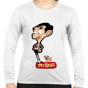 Kaos Mr. Bean Cartoon - White