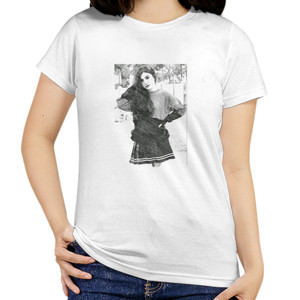 Kaos 18.front_Beauty_woman_sket_pencil_white