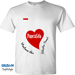 Kaos Baju Cinta Tanah Air Indonesia