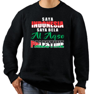Jaket Sweater Saya Indonesia Saya Bela Al Aqso Palestine