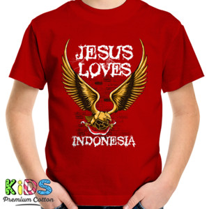 Kaos JESUS LOVES INDONESIA 