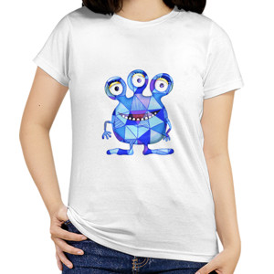 Kaos kaos blue three eye monster