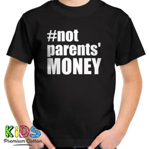 Kaos Distro Hashtag Not Parents' Money White Funny