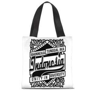 Tas Tote Fullprint Bhinneka Tunggal Ika est 1945