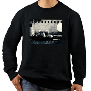 Jaket Sweater Kaos Becak - Hitam Putih