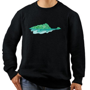 Jaket Sweater Buaya dalam air awas