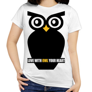 Kaos LOVE WITH OWL YOUR HEART