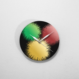 Jam Dinding Bola Bulu (Feather Balls)