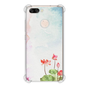 Casing HP Lukisan Tema Bunga Merah