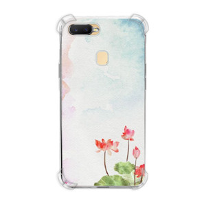 Casing HP Lukisan Tema Bunga Merah