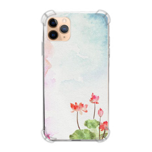 Casing HP Lukisan Tema Bunga Merah