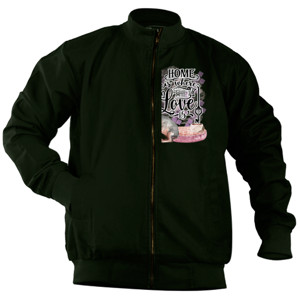 Jaket Bomber Home is Where the Love is, kucing