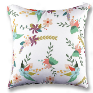 Bantal Floral White