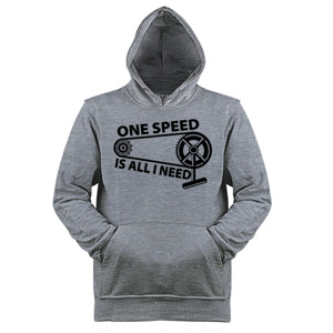 Jaket Hoodie Kaos Bike Sepeda One Speed Is All I Need