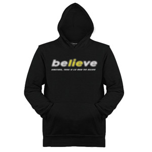 Jaket Hoodie SATUELEVEN Believe Typography Motivation 