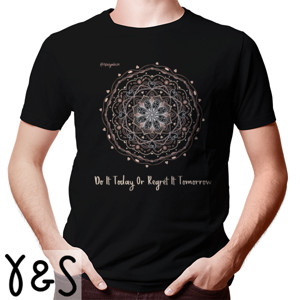 Kaos Brown Circle Pattern