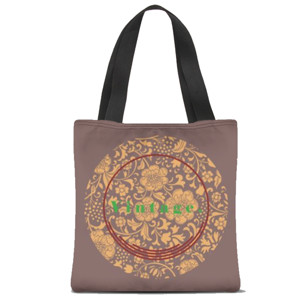 Tas Tote Fullprint VINTAGE PATTERN 23