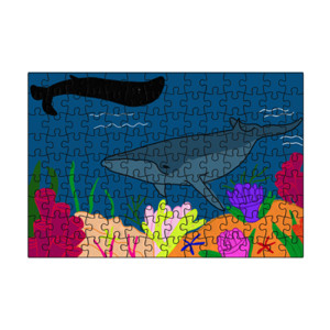 Puzzle Minke Whale puzzle A4