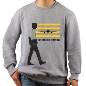 Jaket Sweater pilot getting high jet