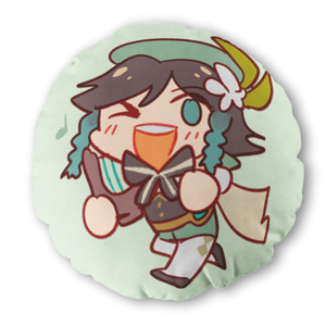Bantal Bulat Bantal chibi venti Genshin Impact lucu