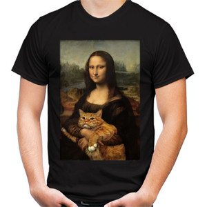Kaos Monalisa & Fat Cat Large Print