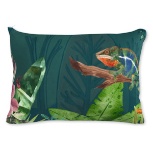 Bantal Beige and Green Aesthetic Floral Wallpaper