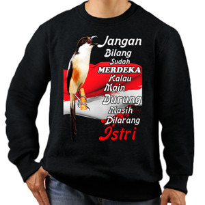 Jaket Sweater Burung Cendet/Pentet