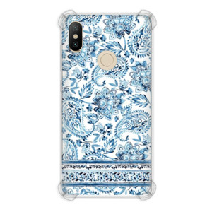 Casing HP Blue Batik Pattern