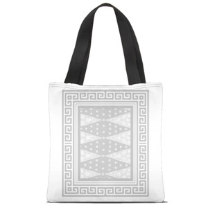 Tas Tote Fullprint BATIK PATTERN 13 MONOCHROME