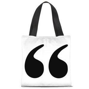 Tas Tote Fullprint Tanda Kutip