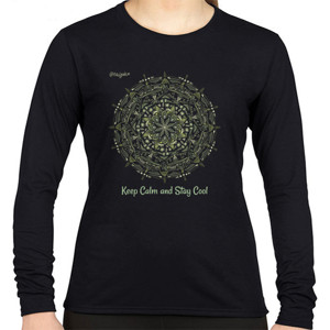 Kaos Green Circle Pattern