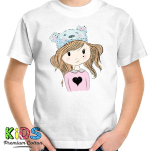 Kaos Kaos Vneck Wanita Cute