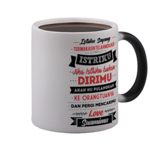 Mug Bunglon Magic Mug Hadiah Anniversay untuk Istri